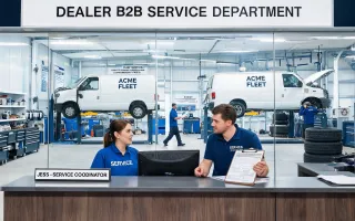 Dealer service departments